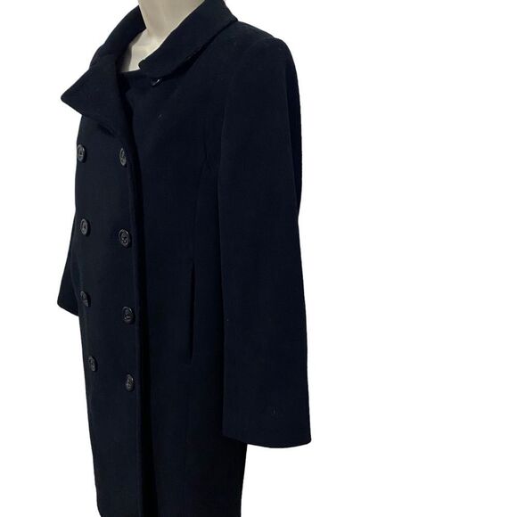 J CREW Black Wool Double Breasted Pea Coat - Picture 4 of 11